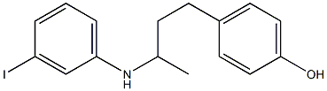 4-{3-[(3-iodophenyl)amino]butyl}phenol 结构式