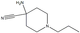 4-amino-1-propylpiperidine-4-carbonitrile 结构式