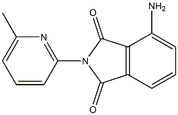 4-amino-2-(6-methylpyridin-2-yl)-2,3-dihydro-1H-isoindole-1,3-dione 结构式