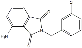 4-amino-2-[(3-chlorophenyl)methyl]-2,3-dihydro-1H-isoindole-1,3-dione 结构式