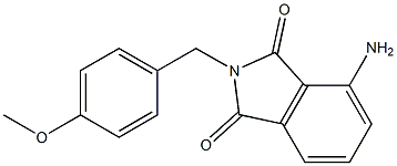 4-amino-2-[(4-methoxyphenyl)methyl]-2,3-dihydro-1H-isoindole-1,3-dione 结构式