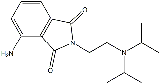 4-amino-2-{2-[bis(propan-2-yl)amino]ethyl}-2,3-dihydro-1H-isoindole-1,3-dione 结构式