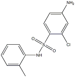 4-amino-2-chloro-N-(2-methylphenyl)benzene-1-sulfonamide 结构式