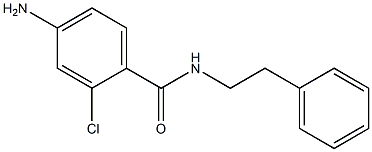 4-amino-2-chloro-N-(2-phenylethyl)benzamide 结构式