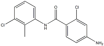 4-amino-2-chloro-N-(3-chloro-2-methylphenyl)benzamide 结构式