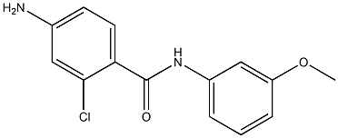 4-amino-2-chloro-N-(3-methoxyphenyl)benzamide 结构式