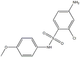 4-amino-2-chloro-N-(4-methoxyphenyl)benzene-1-sulfonamide 结构式