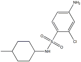 4-amino-2-chloro-N-(4-methylcyclohexyl)benzene-1-sulfonamide 结构式