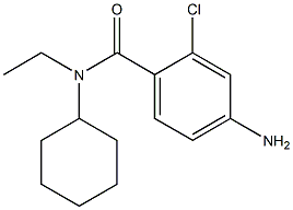 4-amino-2-chloro-N-cyclohexyl-N-ethylbenzamide 结构式