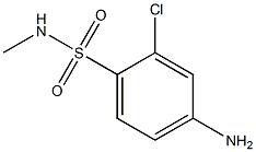 4-amino-2-chloro-N-methylbenzene-1-sulfonamide 结构式