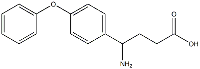 4-amino-4-(4-phenoxyphenyl)butanoic acid 结构式