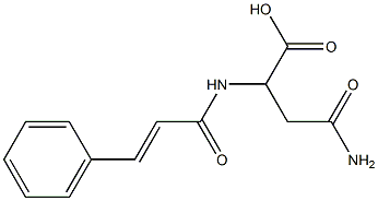 4-amino-4-oxo-2-{[(2E)-3-phenylprop-2-enoyl]amino}butanoic acid 结构式