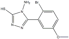 4-amino-5-(2-bromo-5-methoxyphenyl)-4H-1,2,4-triazole-3-thiol 结构式