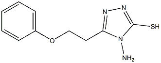 4-amino-5-(2-phenoxyethyl)-4H-1,2,4-triazole-3-thiol 结构式