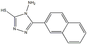 4-amino-5-(naphthalen-2-yl)-4H-1,2,4-triazole-3-thiol 结构式