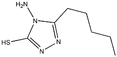 4-amino-5-pentyl-4H-1,2,4-triazole-3-thiol 结构式