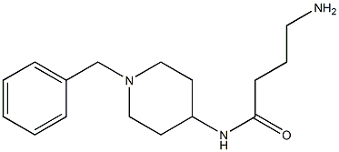 4-amino-N-(1-benzylpiperidin-4-yl)butanamide 结构式