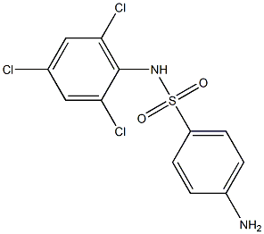 4-amino-N-(2,4,6-trichlorophenyl)benzene-1-sulfonamide 结构式