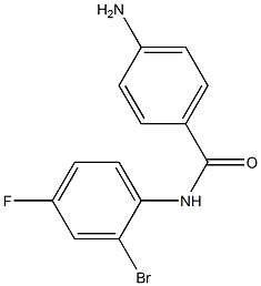 4-amino-N-(2-bromo-4-fluorophenyl)benzamide 结构式