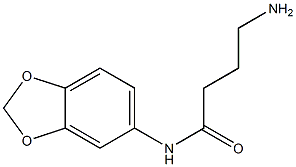 4-amino-N-(2H-1,3-benzodioxol-5-yl)butanamide 结构式