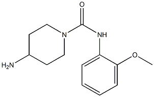 4-amino-N-(2-methoxyphenyl)piperidine-1-carboxamide 结构式