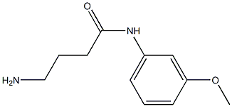 4-amino-N-(3-methoxyphenyl)butanamide 结构式