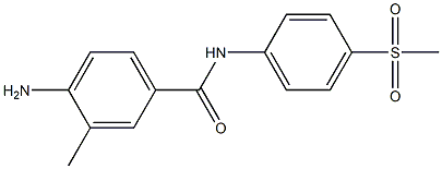 4-amino-N-(4-methanesulfonylphenyl)-3-methylbenzamide 结构式