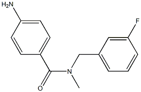 4-amino-N-[(3-fluorophenyl)methyl]-N-methylbenzamide 结构式