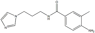 4-amino-N-[3-(1H-imidazol-1-yl)propyl]-3-methylbenzamide 结构式