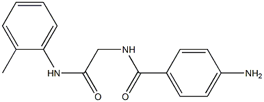 4-amino-N-{2-[(2-methylphenyl)amino]-2-oxoethyl}benzamide 结构式