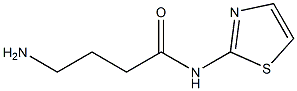 4-amino-N-1,3-thiazol-2-ylbutanamide 结构式