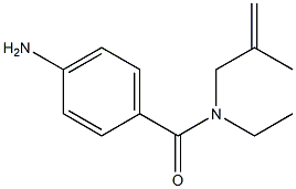 4-amino-N-ethyl-N-(2-methylprop-2-enyl)benzamide 结构式