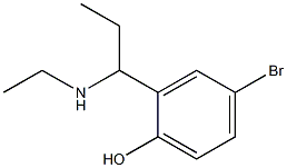 4-bromo-2-[1-(ethylamino)propyl]phenol 结构式