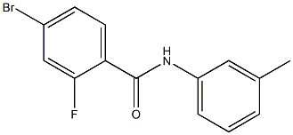 4-bromo-2-fluoro-N-(3-methylphenyl)benzamide 结构式