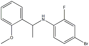 4-bromo-2-fluoro-N-[1-(2-methoxyphenyl)ethyl]aniline 结构式