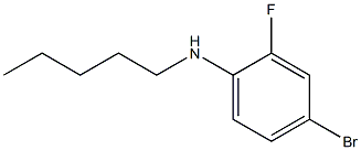 4-bromo-2-fluoro-N-pentylaniline 结构式