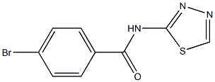 4-bromo-N-(1,3,4-thiadiazol-2-yl)benzamide 结构式