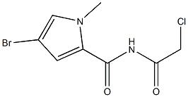 4-bromo-N-(2-chloroacetyl)-1-methyl-1H-pyrrole-2-carboxamide 结构式