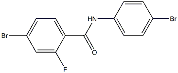 4-bromo-N-(4-bromophenyl)-2-fluorobenzamide 结构式