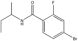 4-bromo-N-(sec-butyl)-2-fluorobenzamide 结构式