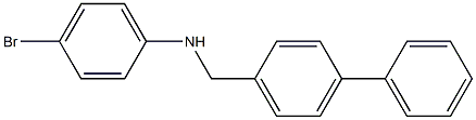 4-bromo-N-[(4-phenylphenyl)methyl]aniline 结构式