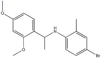 4-bromo-N-[1-(2,4-dimethoxyphenyl)ethyl]-2-methylaniline 结构式
