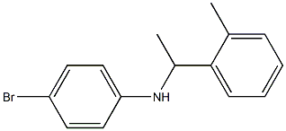 4-bromo-N-[1-(2-methylphenyl)ethyl]aniline 结构式