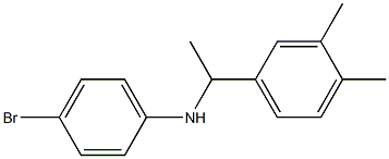 4-bromo-N-[1-(3,4-dimethylphenyl)ethyl]aniline 结构式