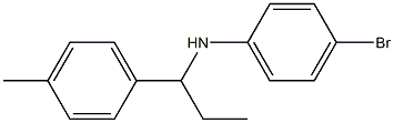 4-bromo-N-[1-(4-methylphenyl)propyl]aniline 结构式