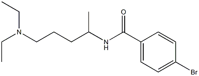 4-bromo-N-[4-(diethylamino)-1-methylbutyl]benzamide 结构式