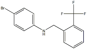 4-bromo-N-{[2-(trifluoromethyl)phenyl]methyl}aniline 结构式