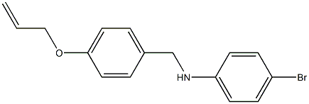 4-bromo-N-{[4-(prop-2-en-1-yloxy)phenyl]methyl}aniline 结构式