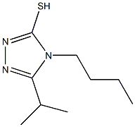 4-butyl-5-(propan-2-yl)-4H-1,2,4-triazole-3-thiol 结构式