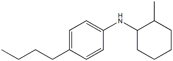 4-butyl-N-(2-methylcyclohexyl)aniline 结构式